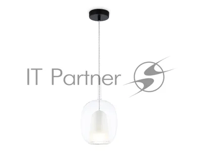 Подвесной светильник Ambrella light LH11121 BK/WH/CL черный/белый/прозрачный E27 max 60W D175*310