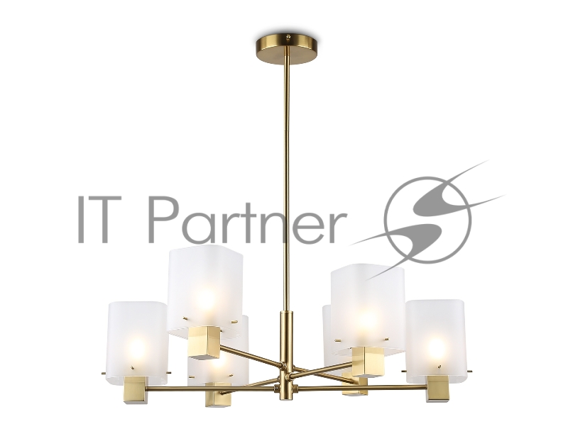 Люстра Ambrella light LH57031/6 BS/SM латунь/дымчатый E14/6 max 40W D690*690