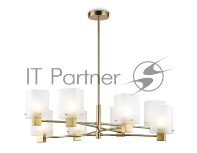 Люстра Ambrella light LH57033/8 BS/SM латунь/дымчатый E14/8 max 40W D830*710