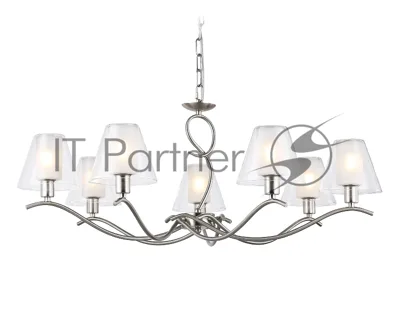 Люстра Ambrella light LH57083/7 SN/FR никель/белый матовый E14/7 max 40W D840*790