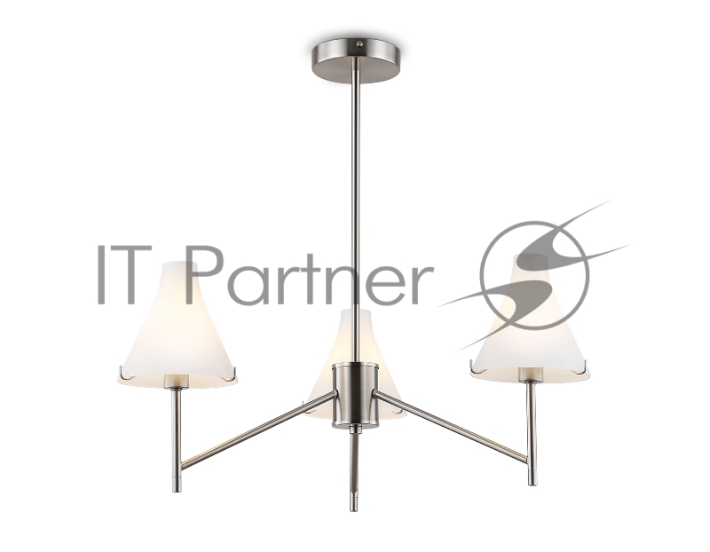 Люстра Ambrella light LH57121/3 SN/FR никель/белый матовый E14/3 max 40W D650*590