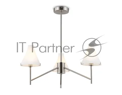 Люстра Ambrella light LH57121/3 SN/FR никель/белый матовый E14/3 max 40W D650*590