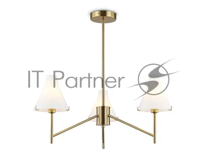 Люстра Ambrella light LH57131/3 BS/FR латунь/белый матовый E14/3 max 40W D650*590