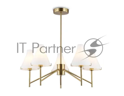 Люстра Ambrella light LH57133/5 BS/FR латунь/белый матовый E14/5 max 40W D650*590