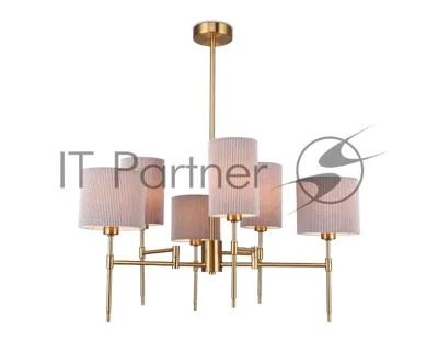 Люстра Ambrella light LH72381/6 BS/GR латунь/серый E14*6 max 40W D690*705