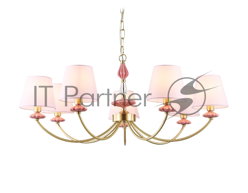 Люстра Ambrella light LH75025/7 GD/PI золото/розовый E14/7 max 40W D890*800