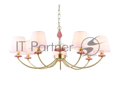 Люстра Ambrella light LH75025/7 GD/PI золото/розовый E14/7 max 40W D890*800