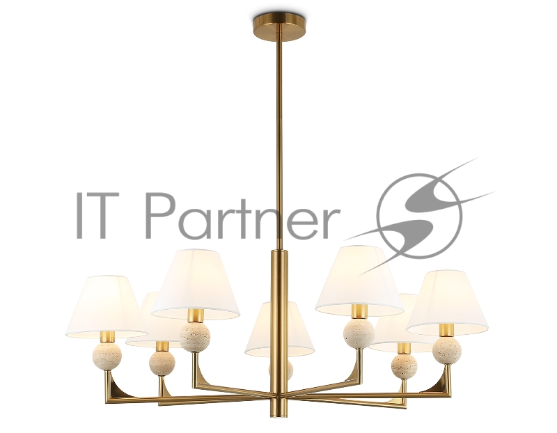 Люстра Ambrella light LH75162/7 BS/FR латунь/белый матовый E14*7 max 40W D890*580