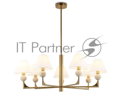 Люстра Ambrella light LH75162/7 BS/FR латунь/белый матовый E14*7 max 40W D890*580
