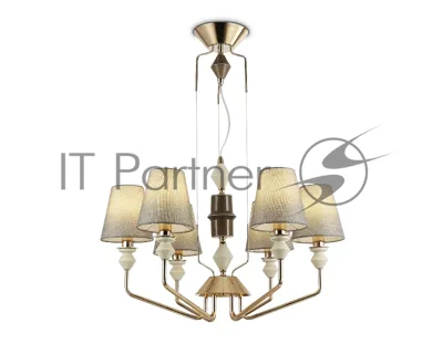 Люстра Ambrella light LH75401/6 GD/GR золото/серый E14*6 max 40W D700*1260