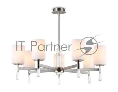 Люстра Ambrella light LH56253/7 SN/FR никель/белый матовый E27/7 max 60W D750*590