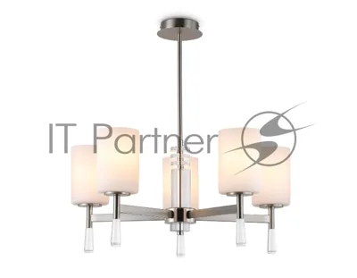 Люстра Ambrella light LH56251/5 SN/FR никель/белый матовый E27/5 max 60W D600*590