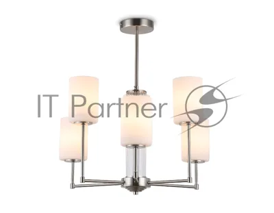 Люстра Ambrella light LH56211/6 SN/FR никель/белый матовый E27/6 max 60W D600*600