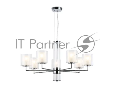 Люстра Ambrella light LH56003/7 СH/FR хром/белый матовый E14*7 max 40W D790*1260
