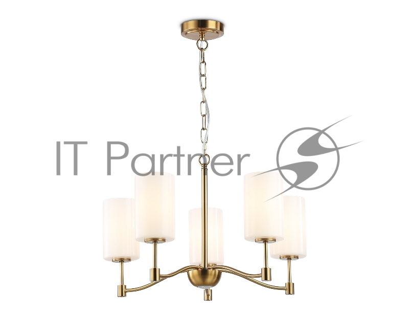 Люстра Ambrella light LH56051/5 BS/FR латунь/белый матовый E14*5 max 40W D590*950