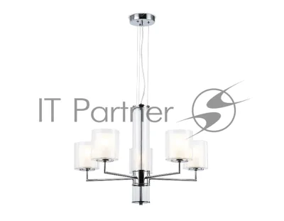 Люстра Ambrella light LH56001/5 СH/FR хром/белый матовый E14*5 max 40W D640*1260
