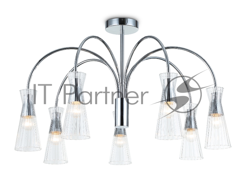 Люстра Ambrella light LH55653/7 СH/CL хром/прозрачный E14*7 max 40W D745*460