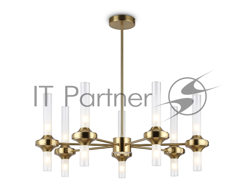 Люстра Ambrella light LH55360/14 BS/CL латунь/прозрачный G9/14 max 30W D750*690