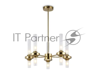 Люстра Ambrella light LH55358/10 BS/CL латунь/прозрачный G9/10 max 30W D550*690