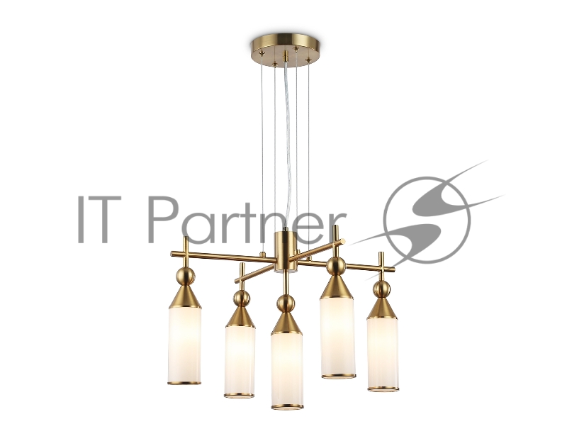 Люстра Ambrella light LH55276/5 BS/FR латунь/белый матовый E14*5 max 40W D520*1390
