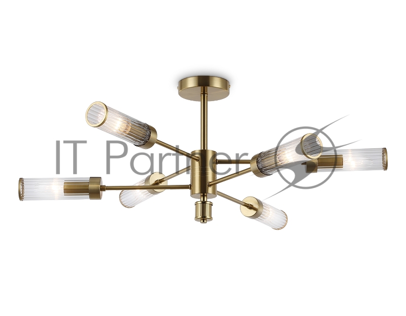 Люстра Ambrella light LH55161/6 BS/CL латунь/прозрачный E14/6 max 40W D830*330