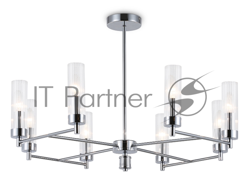 Люстра Ambrella light LH55152/8 CH/CL хром/прозрачный E14/8 max 40W D765*520