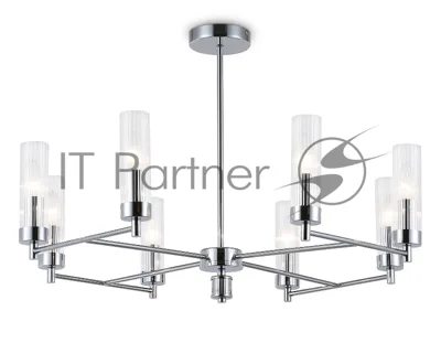 Люстра Ambrella light LH55152/8 CH/CL хром/прозрачный E14/8 max 40W D765*520
