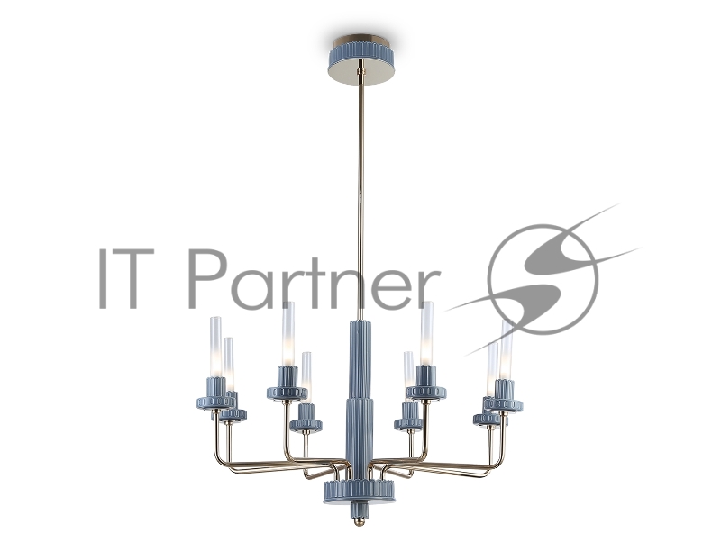 Люстра Ambrella light LH53126/8 GD/WH/GB золото/белый/серо-синий 13W 3000K D720*1120