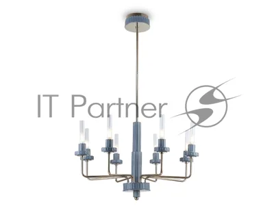 Люстра Ambrella light LH53126/8 GD/WH/GB золото/белый/серо-синий 13W 3000K D720*1120