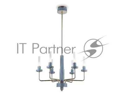 Люстра Ambrella light LH53124/6 GD/WH/GB золото/белый/серо-синий 10W 3000K D660*1120
