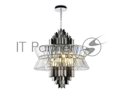 Люстра Ambrella light LH41026/18 BK/CL черный/прозрачный E14*18 max 40W D700*750