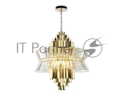 Люстра Ambrella light LH41023/18 BS/CL латунь/прозрачный E14*18 max 40W D700*750