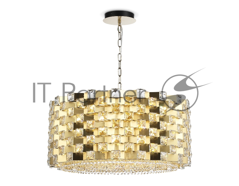 Люстра Ambrella light LH41009/18 BS/CL латунь/прозрачный E14*18 max 40W D700*320