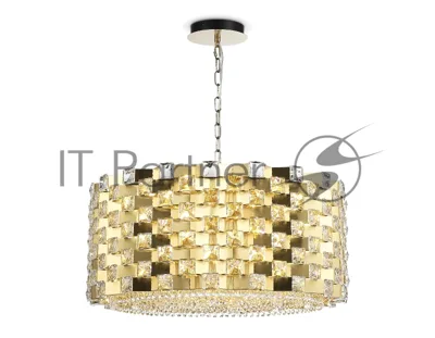Люстра Ambrella light LH41009/18 BS/CL латунь/прозрачный E14*18 max 40W D700*320