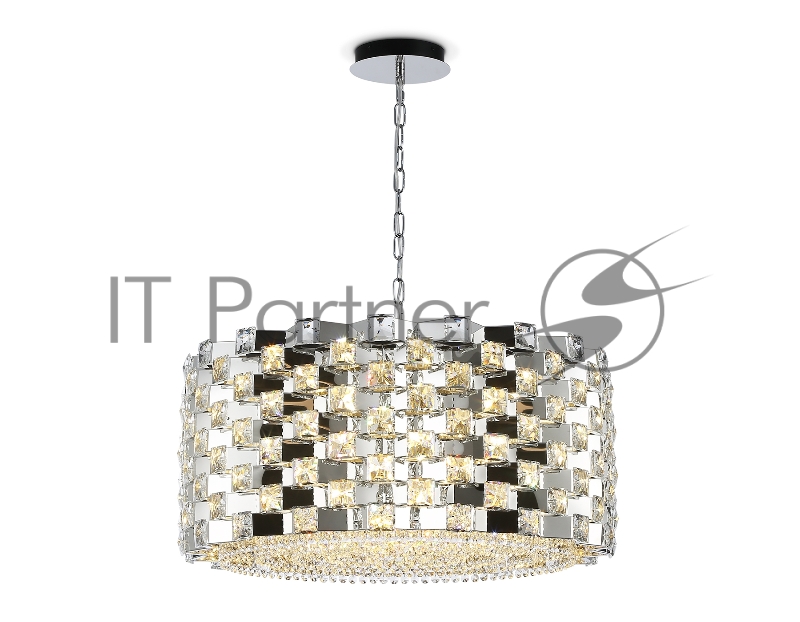 Люстра Ambrella light LH41006/18 CH/CL хром/прозрачный E14*18 max 40W D700*320