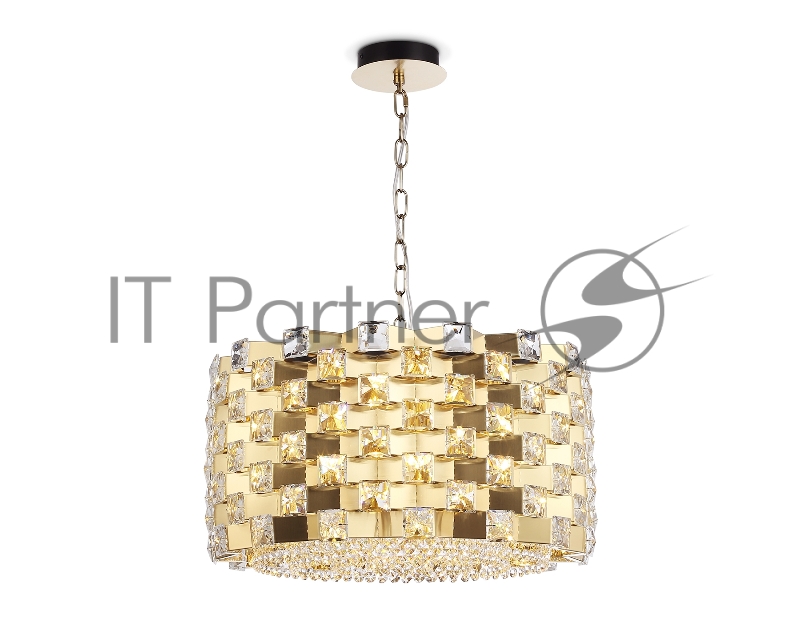 Люстра Ambrella light LH41003/12 BS/CL латунь/прозрачный E14*12 max 40W D540*290