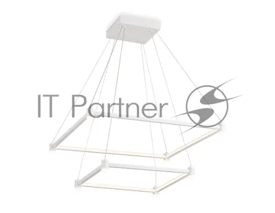 Подвесной светодиодный светильник Ambrella light FL5595/2+8 WH белый 60W 3000K/4200K/6400K 600*600*1300 (без ПДУ)