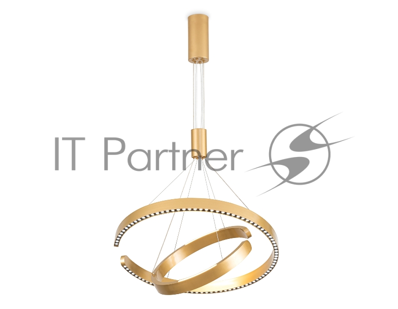 Подвесной светодиодный светильник Ambrella light FL5885/2 GD золото 45W 3000K/4200K/6400K D600/400*1200 (без ПДУ)