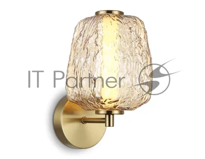 Настенный светодиодный светильник Ambrella light LH30108 SB/TI бронза/янтарь 8W 3000K 140*190*285