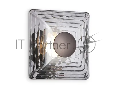 Настенный светодиодный светильник Ambrella light LH31037 GR/SM серый/дымчатый 6W 3000K 150*150*85