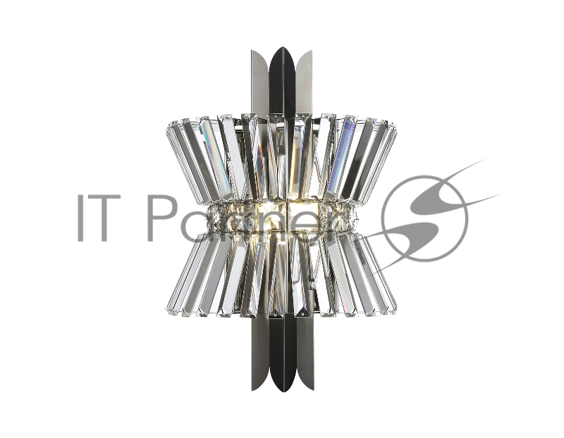 Настенный светильник Ambrella light LH41032/2 BK/CL черный/прозрачный E14*2 max 40W 310*180*460