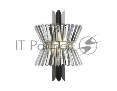 Настенный светильник Ambrella light LH41032/2 BK/CL черный/прозрачный E14*2 max 40W 310*180*460