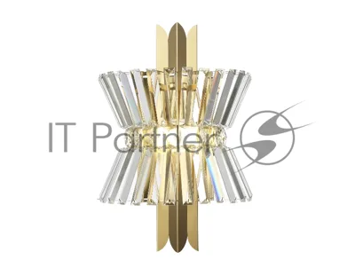 Настенный светильник Ambrella light LH41029/2 BS/CL латунь/прозрачный E14*2 max 40W 310*180*460
