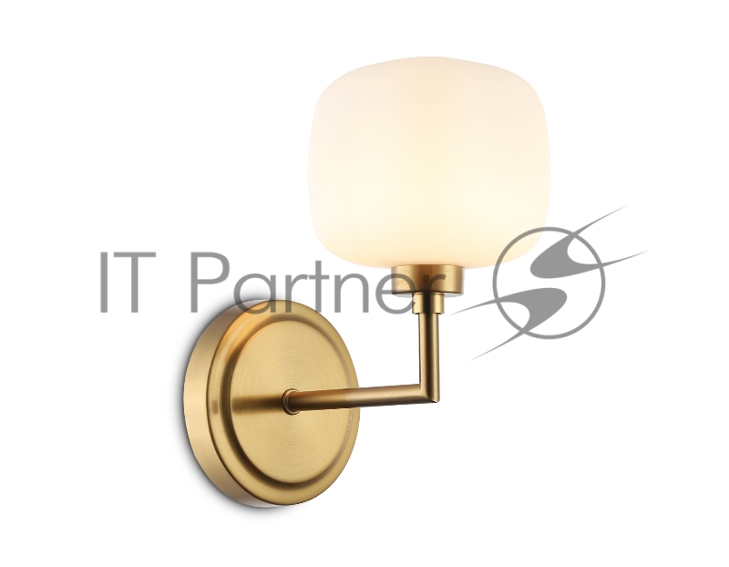 Настенный светильник Ambrella light LH53021 BS/FR латунь/белый матовый G9 max 40W 195*120*230