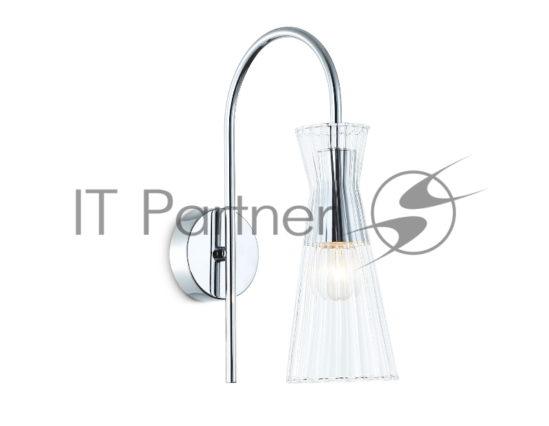 Настенный светильник Ambrella light LH55655 СH/CL хром/прозрачный E14 max 40W 220*90*300