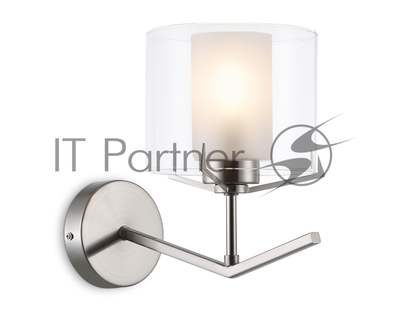 Настенный светильник Ambrella light LH57004 SN/FR никель/белый матовый E14 max 40W 280*150*220