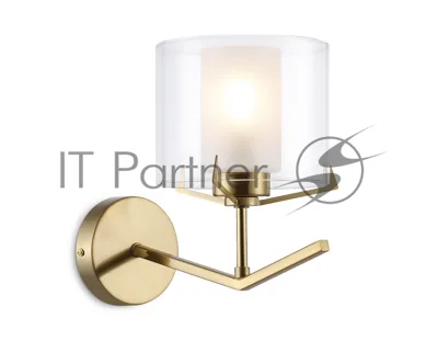 Настенный светильник Ambrella light LH57010 BS/FR латунь/белый матовый E14 max 40W 280*150*220
