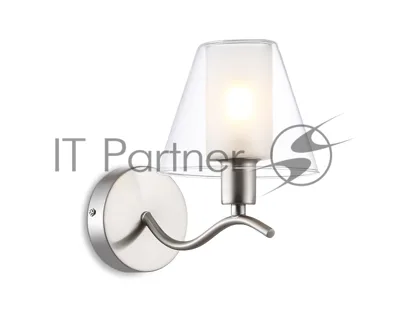Настенный светильник Ambrella light LH57085 SN/FR никель/белый матовый E14 max 40W 230*140*200