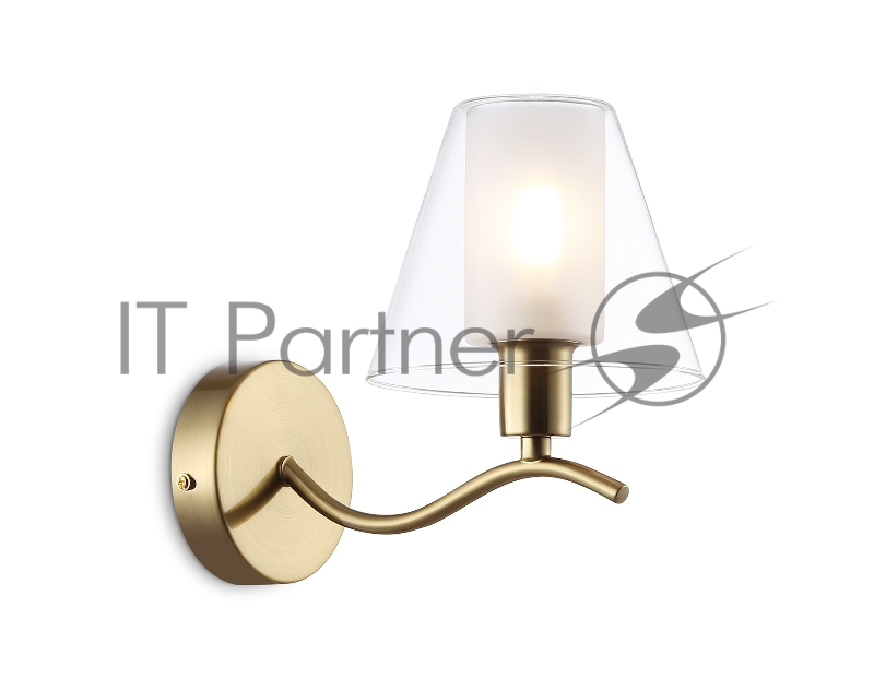 Настенный светильник Ambrella light LH57095 BS/FR латунь/белый матовый E14 max 40W 230*140*200