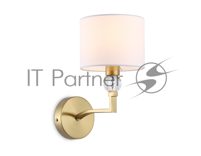 Настенный светильник Ambrella light LH71135 BS/WH латунь/белый E14 max 40W 220*140*250
